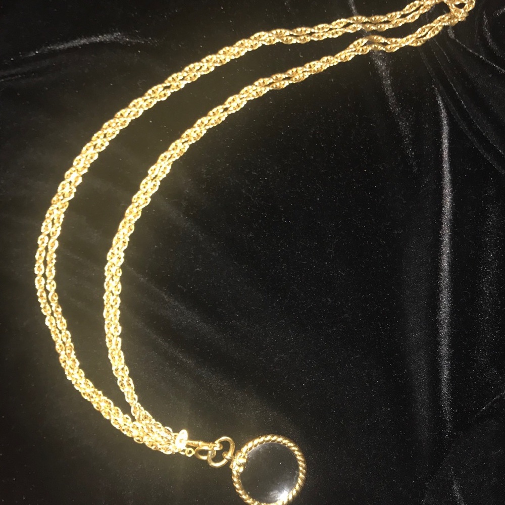 Chanel Goldtone Chain Magnifying Glass  Necklace - Picture 4 of 8